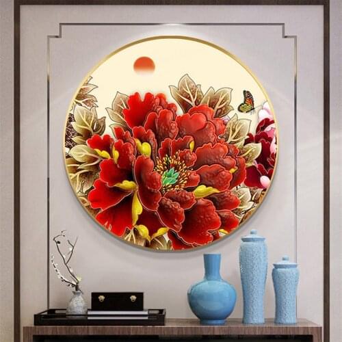 Meian Pony Printed Canvas 11CT Cross Stitch Kit DIY Embroidery Patterns DMC Threads Handmade Sewing Handicraft Floss Design