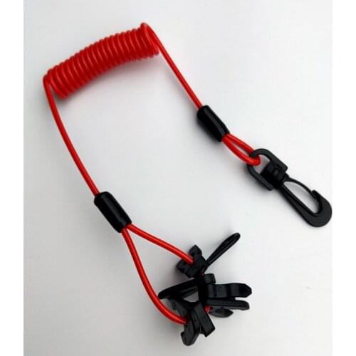 Boat Outboard Emergency Stop Kill Switch Key Set with Lanyard for Johnson, Evinrude, Yamaha