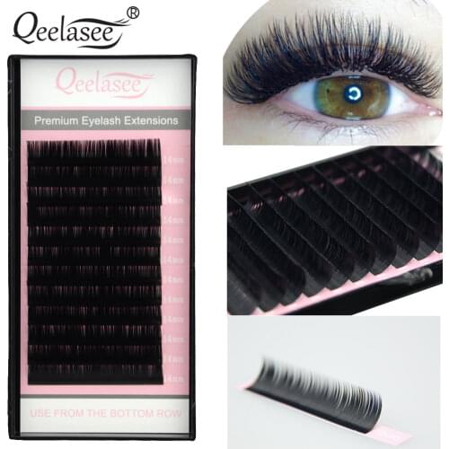 Qeelasee False Eyelash Extensions professional Mink Individual Lashes supplies maquiagem cilios volume fan eye lashes wholesale