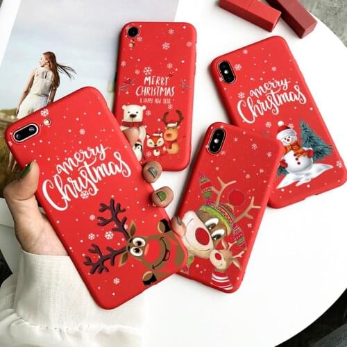 Merry Christmas Case For OPPO A5 A9 A53 2020 A32 A52 A72 A92 A93 A15 Reno4 Lite Realme 7 8 6 Pro realme7 TPU Cover Fundas Coque