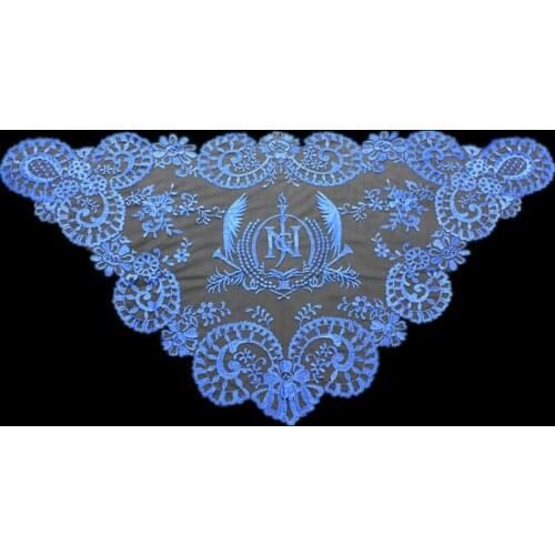 Blue Spanish Lace Mantilla US Catholic Veil for Lady Head Covering