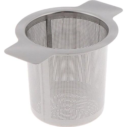 10cm*7.5cm 1Pc Stainless Steel Mesh Tea Infuser Metal Cup Strainer Loose Tea Leaf Filter Sieve