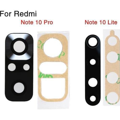 5pcs/lot Back Camera Glass Lens Rear Camera Lens with Glue For Redmi Note 9 Pro Lite Repair Parts