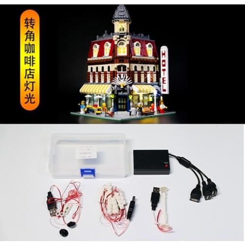 Led light kit for CREATOR EXPERT 10182 bricks set Compatible with 15002 Cafe Corner (not include Model Kit Blocks Toy