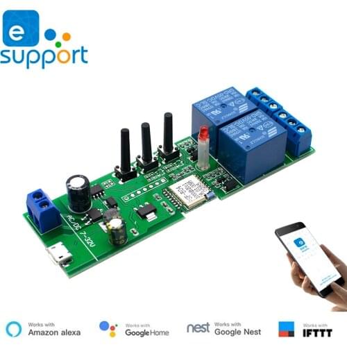 EWeLink Smart Wifi DIY Switch Supports 2 Way Control, Smart Home Universal Module, Works with Alexa Google Home Smart Life App