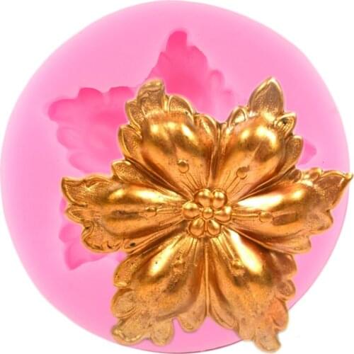 Jewelry Flower Silicone Molds Relief Cake Border Fondant Mold Cake Decorating Tools Cupcake Candy Clay Chocolate Gumpaste Mould