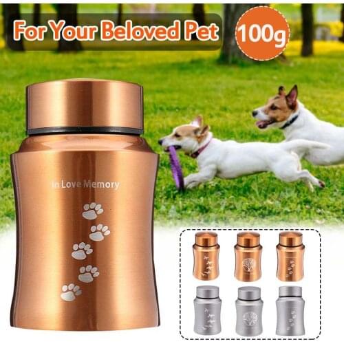 Gold/Silver Tree Stainless steel Urns Pets Dog Cat Birds Mouse Cremation Ashes Urn Keepsake Casket Columbarium Pets Memorials