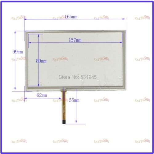 165*99 New 7Inch Touch Screen 165mm*99 4mmcompatible for 7 GPS GLASS for tble for soling gps touch the cable Left side62mm