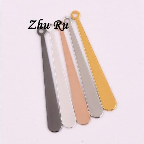 30*4mm 10pcs copper Propeller blade Pendant Water drop type baseball bat For Jewelry Making Pendants components parts