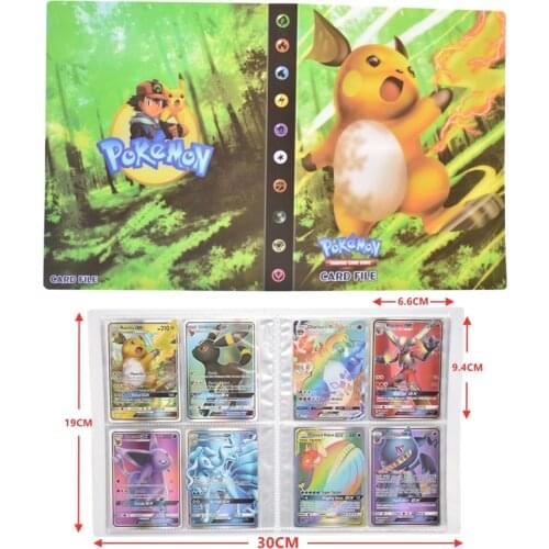 240Pcs Pokemon Cards Album Book Anime V VMAX GX MEGA EX TAG Holder Album Toys Collections Top Loaded List Toys Gift for Children
