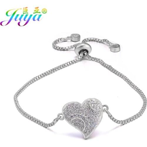 Ali Moda Fashion Gift Jewelry Gold//Rose Gold Heart Connect Charm Bracelets Women Girl Handmade Adjustable Chains Bracelet