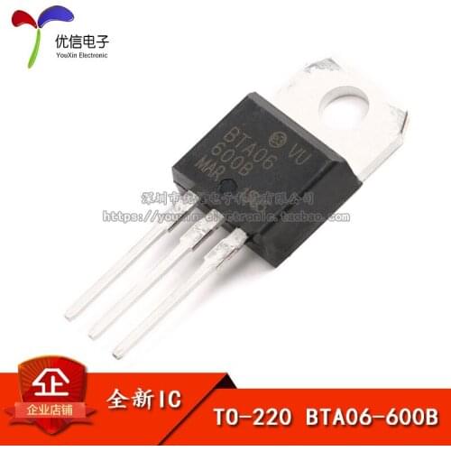 BTA06-600B triac switch 6A 600V TO-220