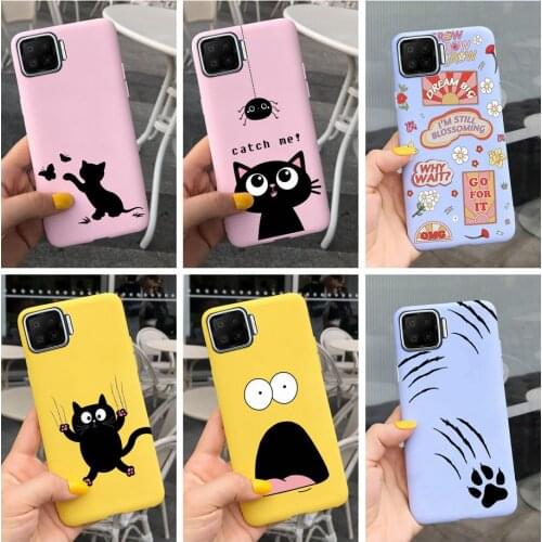 For Oppo Reno 4 LIte Case Cool Fashion Soft Silicone Back Cover For Reno4 Lite Case CPH2125 Oppo Reno 4 Lite Coque 6.43'' Bumper