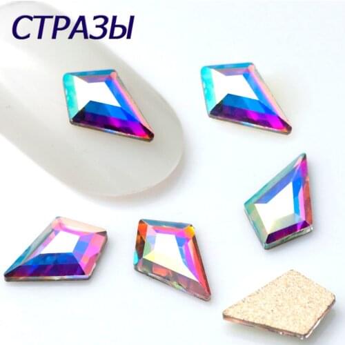 Color AB Tips Nail Rhinestones flat Pixie crystal Drop diamonds 3D Manicure Nail Art Decoration Charms Jewelry