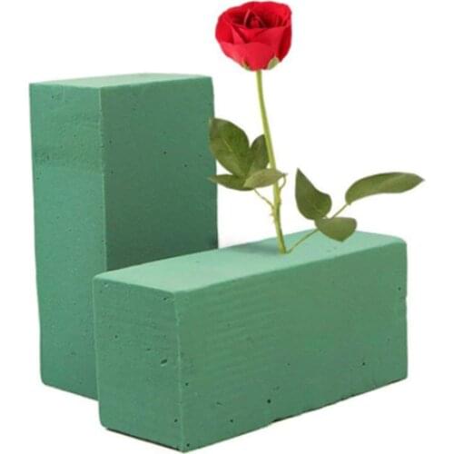 Floral Foam Bricks Wedding Flower Holder Artificial Flower Can't Absorb Flower mud Handle Bridal Floral Foam Home Decoration