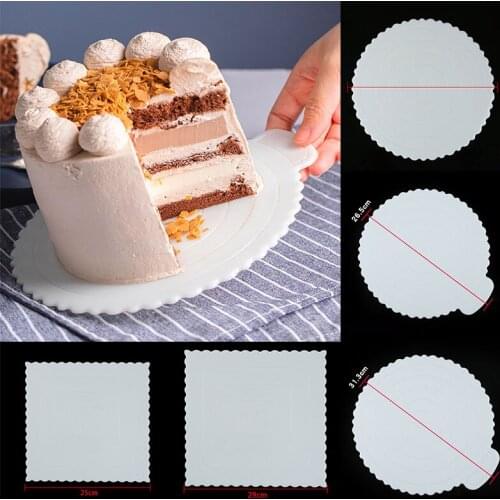 Cake Tools Reusable Mousse Cake Plate Mat Plastic Cupcake Dessert Display Tray Base Birthday Party Pastry And Bakery Accessories