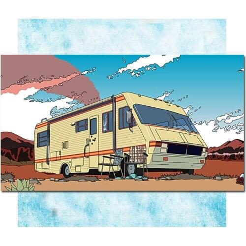Breaking Bad TV series Art Silk Poster Canvas Print 13x24 24x43 Inch-001