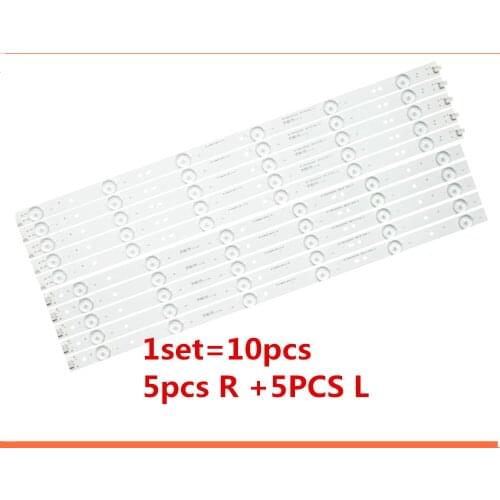 New 10pcs/ set of 49-inch LED TV backlight bar for C490F14-E1-L 49D1000/C1000 LB49002 V1 LB49002 V0