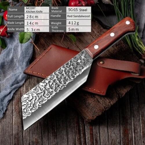 Hand-forged stainless steel meat cleaver slicing knife household cooking knife kitchen chopper fish and vegetable knife