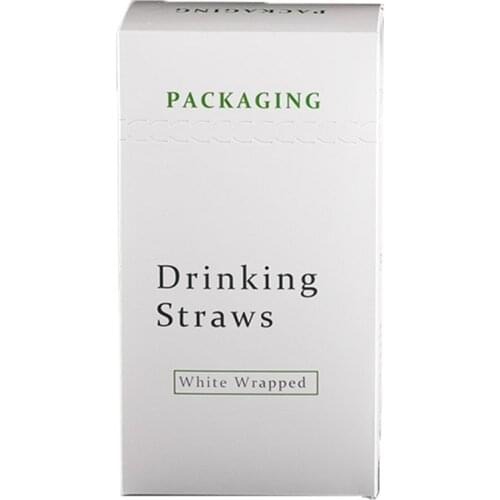 Disposable Transparent Beverage Straw Plastic Household Independent Packaging Beverage Straw
