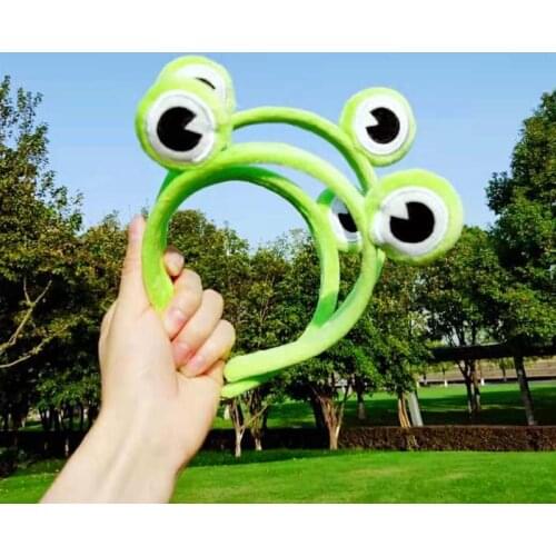 Funny Frog Makeup Headband Wide-brimmed Elastic Hairbands Cute Girls Hair Bands Women Hair Accessories Girls Hairband