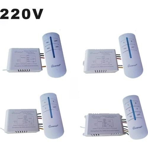 220V 4 Ways Remote Control Switch Wireless 118 Type Digital Intelligent Anti-interference Remote Transmitter For Ceiling Lamp