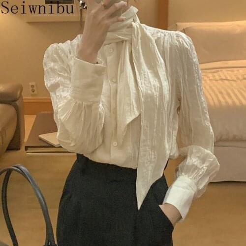 Seiwnibu Womens Chiffon Blouses