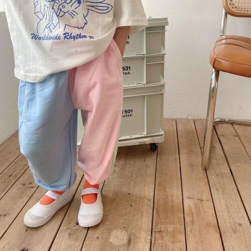 Childrens pants 2021 summer new girls' sports pants loose Korean girls' pants hot pants leggings