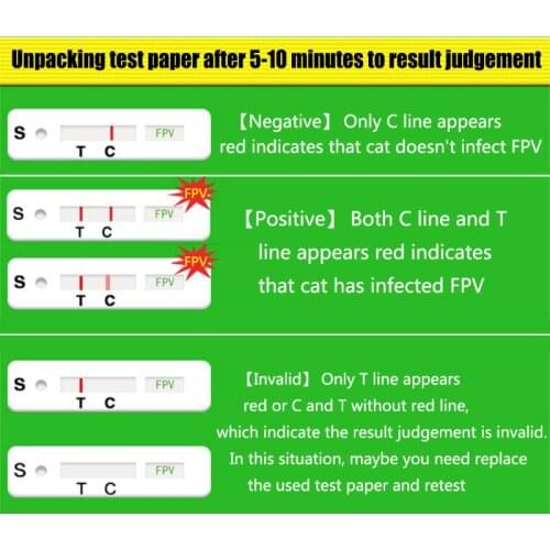 Cats FPV Test Paper Pet Tests Strip Cat Antigen Detection Card G32A