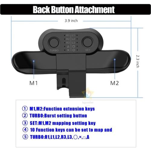 Extension Keys For Dualshock4 Controller Back Button Attachment For PS4 Gamepad Rear Paddles Dropshipping