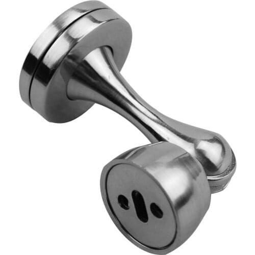 Windproof Zinc Alloy Magnetic Mechanical Self Locking 75MM High Suspension Floor Mounted Door Suction Door Stopper