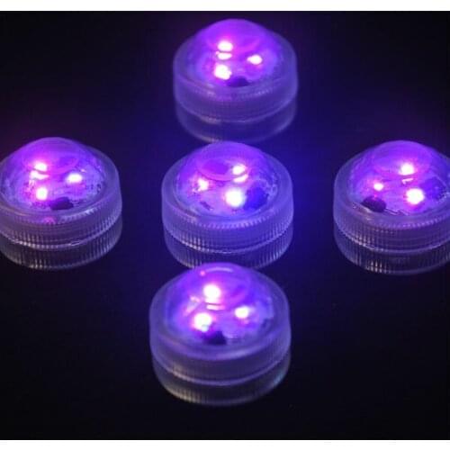 10pcs Waterproof Submersible LED Lights Wedding Party DecorationBattery Operated Floralytes LED Tea Candle Light