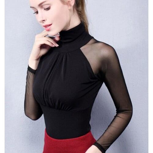 2019 Womens Blouse Blusas Summer Autumn Casual Long sleeveTurtleneck Solid Loose Pullover Feminino Chiffon Blouse Shirt Tops