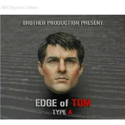 1/6 Scale Male Carving Model Tom Cruise Head Sculpt 2019 Edge of Tomorrow Toy Fit 12" Male Action Figure Doll