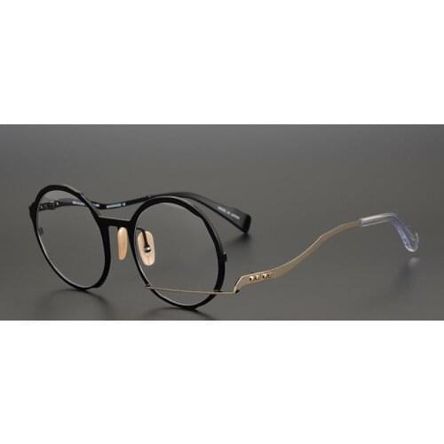 2021 Brand Designer Personality Round Frame Men Glasses High Quality Handmade Eyeglasses Myopia Prescription Eyewear Spectacles