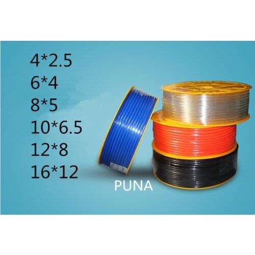 5 meters / Ft 6mm(OD) x 4mm(ID) Air Tubing Pneumatic Pipe Tube Hose OD 6mm ID 4mm PU Polyurethane Flexible Tube
