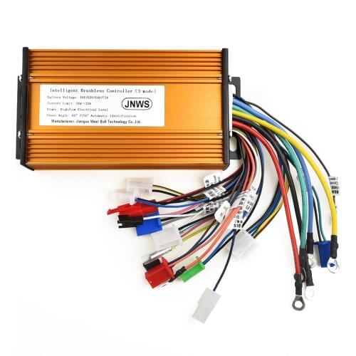 60V 48V 500W BLDCM Controller Lead-acid Li-ion Battery Electric Bike Dual-mode Automatic Identification Voltage 12 MOS Tubes