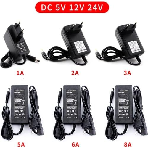 AC DC 5V 24V 12V Power Adapter Supply 1A 2A 3A 5A 6A 8A 220V To 5V 12V 24V Universal Power Adapter AC 220V To DC 5 12 24 V Volt