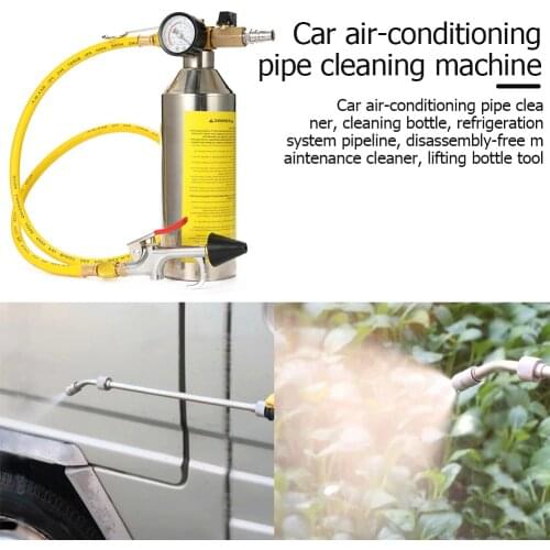 Car Air Conditioning Tube Cleaner A / C Bottle Kits Clean Tool Non-Dismantle Tester Refrigeration System Pipe Maintenance Auto