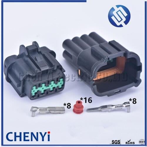 1 set 8 Pin 6185-1177 6188-0736 6918-1780 Automotive waterproof Connector male or female Headlight Socket For Nissans