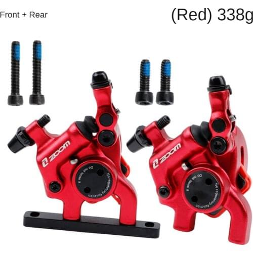 CATAZER Line Pulling Hydraulic Disc Brakes Set Road Gravel CX Bicycle Mechanical Flat Mount Calipers Anodized Clamp Bike Parts