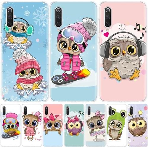 Baby Cute Owl Lover Cartoon Candy Winter Phone Case for Xiaomi Redmi Note 10 9 9S 8T 8 7 8A 7 7A 6 6A 9A 9C S2 K20 K30 Pro Fashi