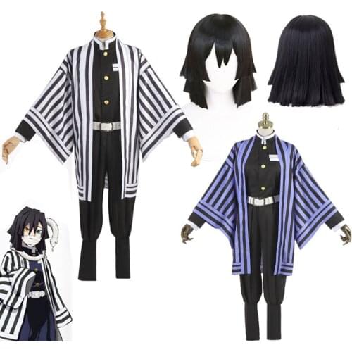 Demon Slayer Kimetsu no Yaiba Iguro Obanai Cosplay Costumes Kimetsu No Yaiba Iguro Obanai Cosplay wig For Halloween Concert Role