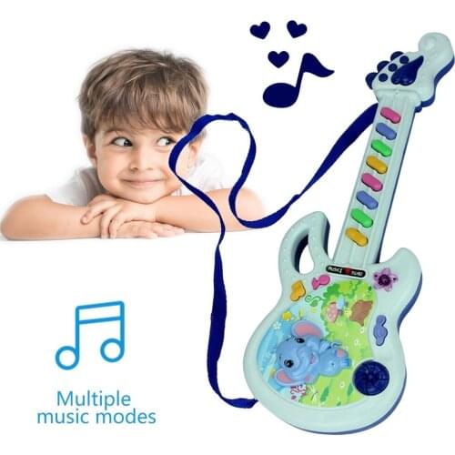 OCDAY Electric Guitar Toy Musical Play Kid Boy Girl Toddler Learning Developmental Electron Toy Early Educational Toy Best Gifts