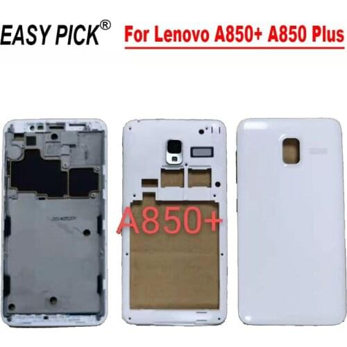 For Lenovo A850+ A850 Plus Front Frame LCD Screen Frame Back Plate Battery Back Cover Housing Case Middle Frame