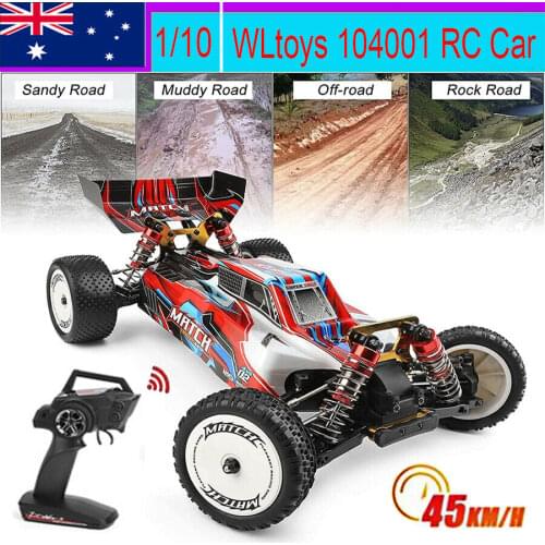 Good Quality WLtoys 104001 RTR 1/10 2.4G 4WD Metal Chassis Remote Control Off-Road Car 45KM/H Fast Delivery