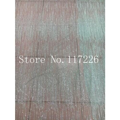 Nice looking design hand glued print glitter tulle african India dress fabric for sawing /fashion design