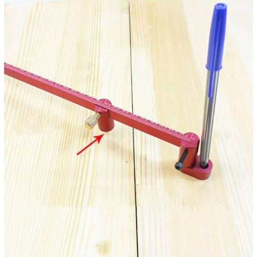 360° Round Woodworking Scribe Center Finder Ruler Scribing Circle Ruler Compass 2020 New