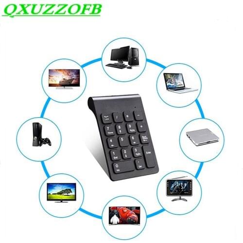 Multifunctional Numeric Keypad 2.4GHz Wired Numpad 18 Keys Digital Keyboard For Accounting Teller Laptop Notebook Tablets