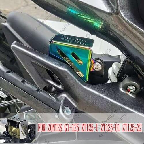 Motorcycle G1 125 Rear Brake Fluid Reservoir Guard Cover Oil Cup Cap For Zontes G1-125 155-U 155-U1 ZT125-U ZT125-U1 ZT125-Z2